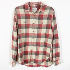 Lucky Brand Jeans Long Sleeve Button Up Collared Shirt Size Medium